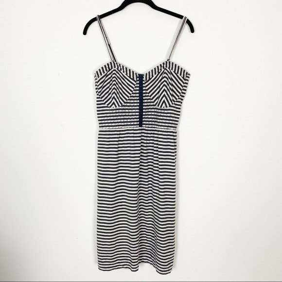 THE PYRAMID COLLECTION Corset Striped Dress Medium - Picture 2 of 7